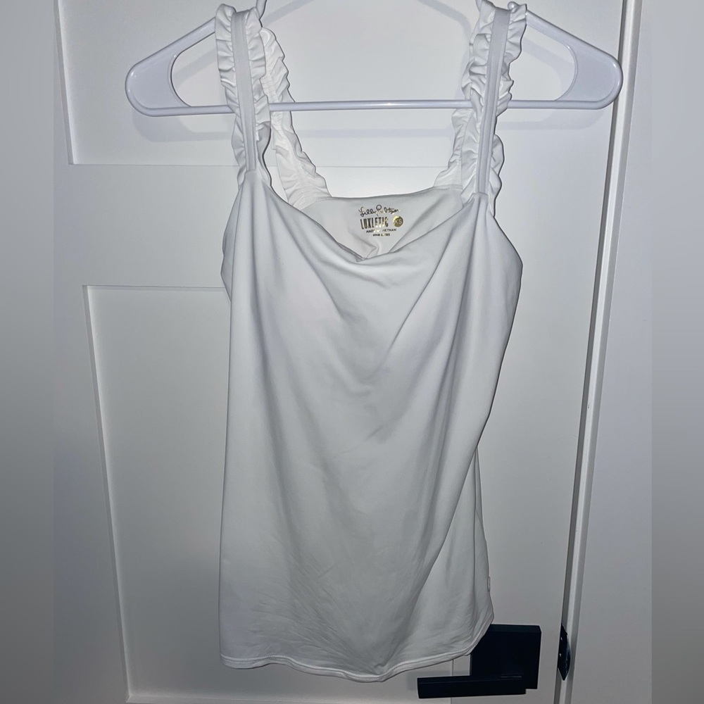 NWOT Lilly Pulitzer Lucine Bra Tank Resort White XS